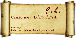Czeichner Lóránt névjegykártya